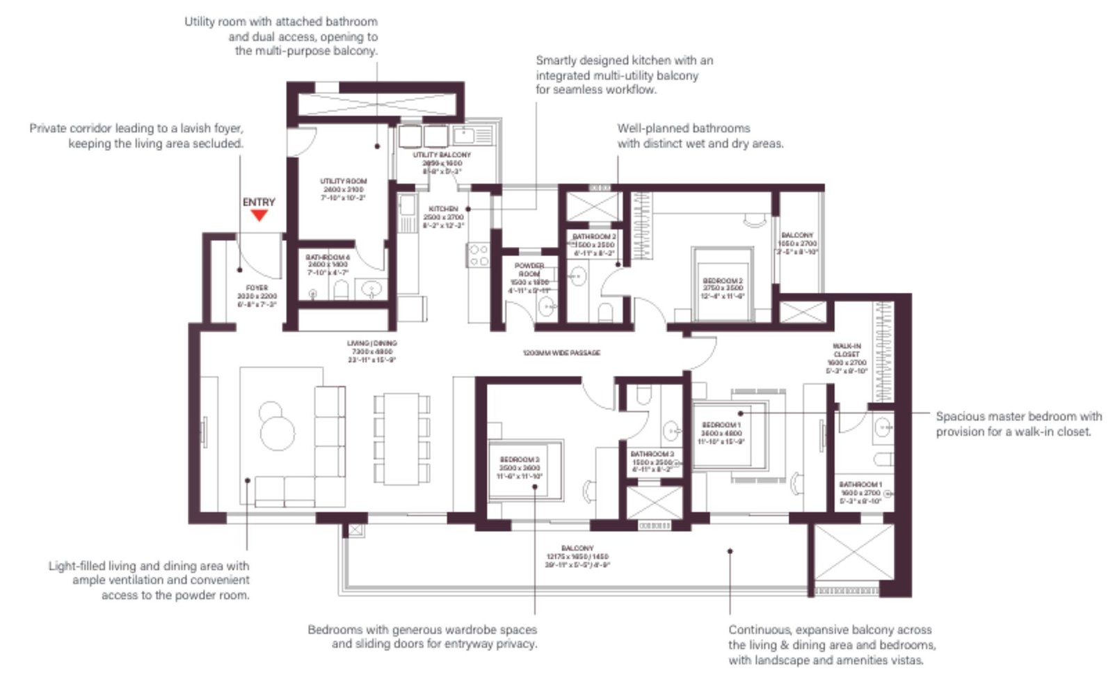 Elegant Aura 3 BHK Luxury Apartments
