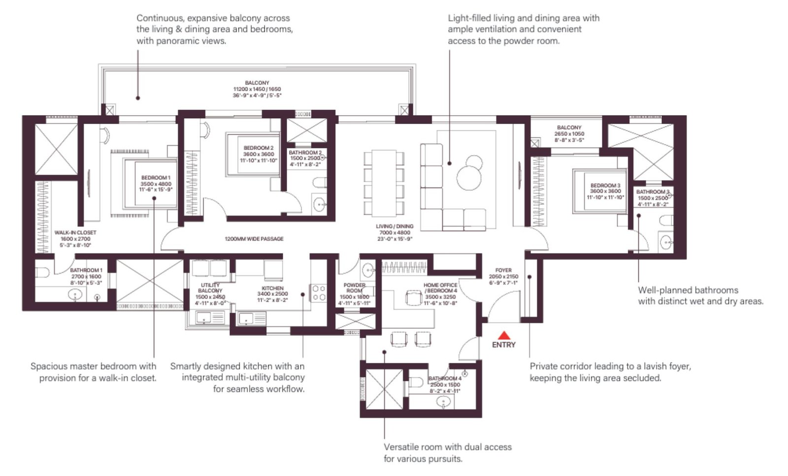 Elegant Aura 4 BHK Luxury Apartments